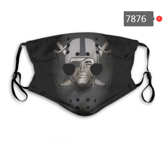 NFL 2020 Oakland Raiders #12 Dust mask with filter->nfl dust mask->Sports Accessory